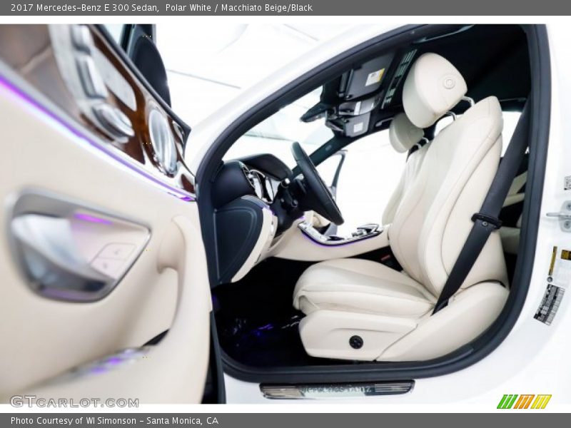 Polar White / Macchiato Beige/Black 2017 Mercedes-Benz E 300 Sedan