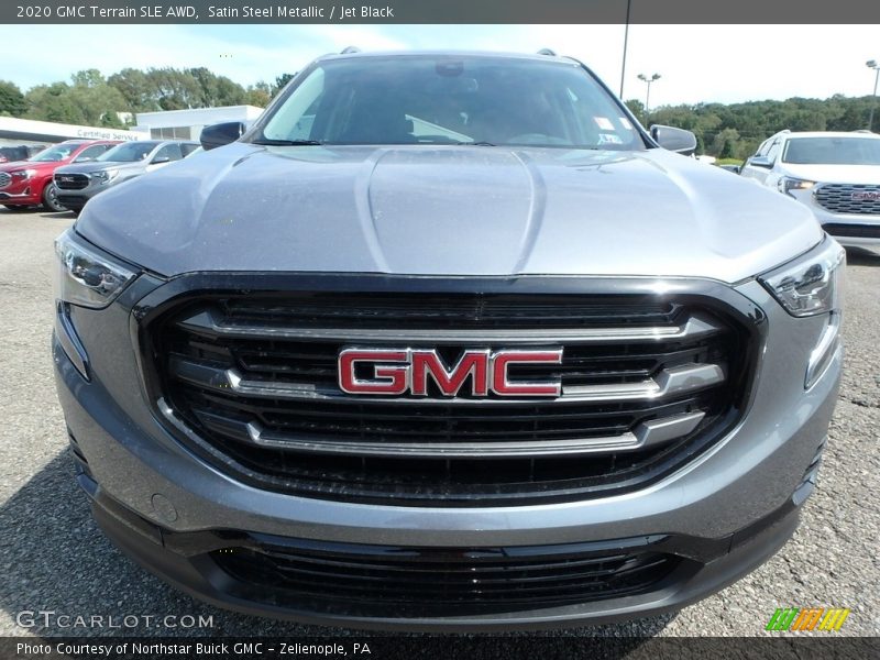 Satin Steel Metallic / Jet Black 2020 GMC Terrain SLE AWD