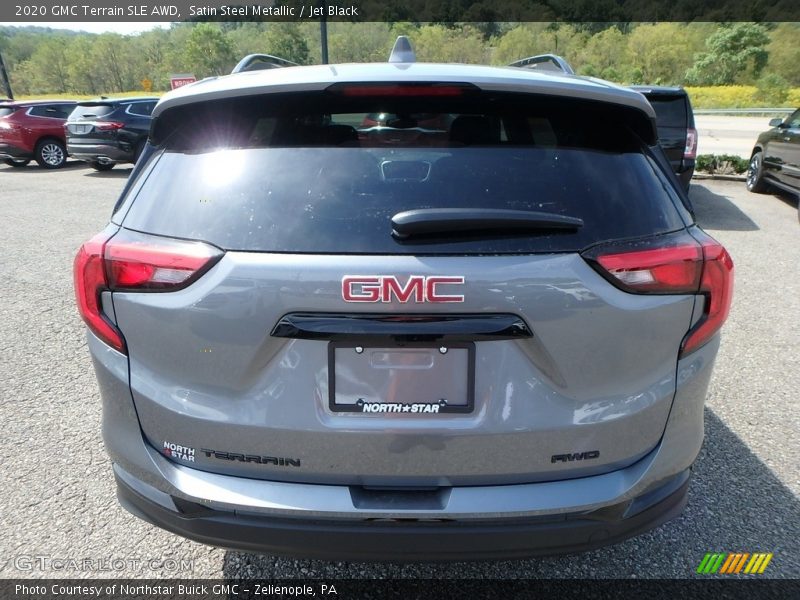 Satin Steel Metallic / Jet Black 2020 GMC Terrain SLE AWD