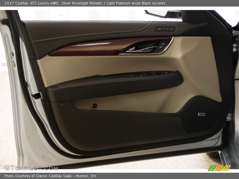 Silver Moonlight Metallic / Light Platinum w/Jet Black Accents 2017 Cadillac ATS Luxury AWD