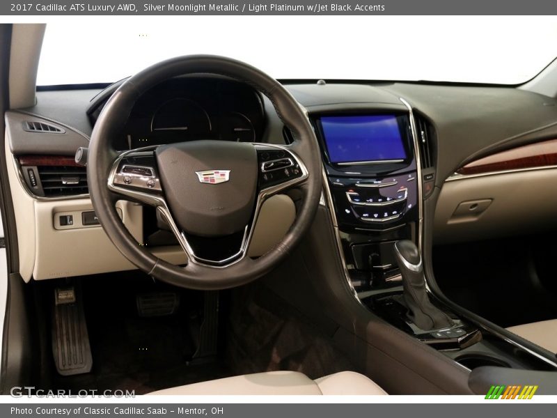 Silver Moonlight Metallic / Light Platinum w/Jet Black Accents 2017 Cadillac ATS Luxury AWD