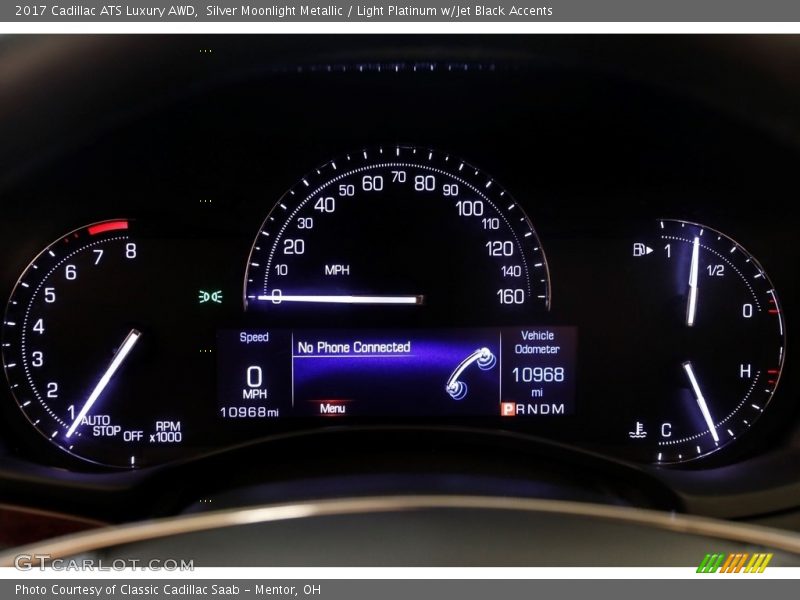 Silver Moonlight Metallic / Light Platinum w/Jet Black Accents 2017 Cadillac ATS Luxury AWD