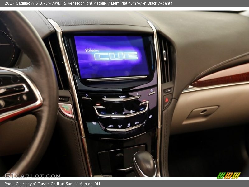 Silver Moonlight Metallic / Light Platinum w/Jet Black Accents 2017 Cadillac ATS Luxury AWD
