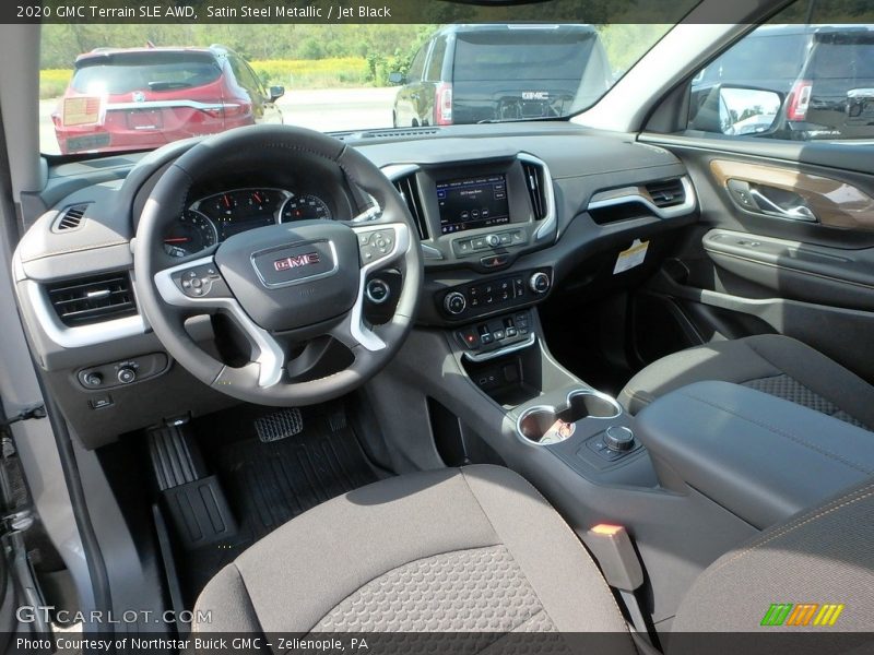 Satin Steel Metallic / Jet Black 2020 GMC Terrain SLE AWD