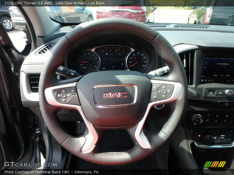 Satin Steel Metallic / Jet Black 2020 GMC Terrain SLE AWD