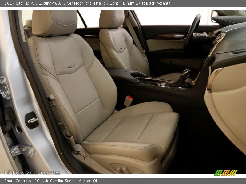 Silver Moonlight Metallic / Light Platinum w/Jet Black Accents 2017 Cadillac ATS Luxury AWD