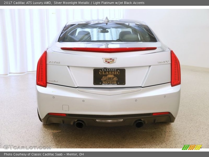 Silver Moonlight Metallic / Light Platinum w/Jet Black Accents 2017 Cadillac ATS Luxury AWD