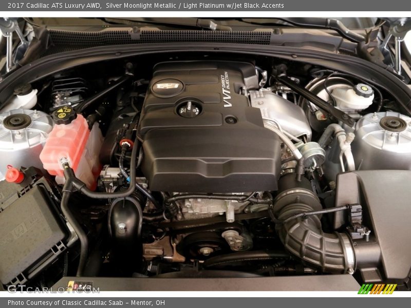 Silver Moonlight Metallic / Light Platinum w/Jet Black Accents 2017 Cadillac ATS Luxury AWD