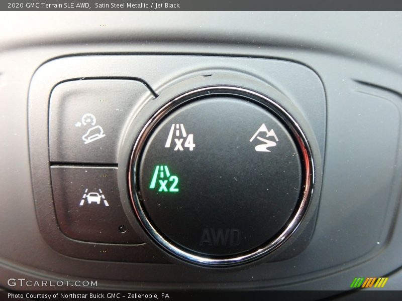 Satin Steel Metallic / Jet Black 2020 GMC Terrain SLE AWD