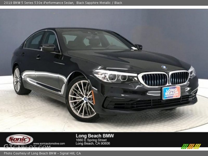 Black Sapphire Metallic / Black 2019 BMW 5 Series 530e iPerformance Sedan