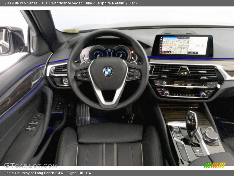 Black Sapphire Metallic / Black 2019 BMW 5 Series 530e iPerformance Sedan