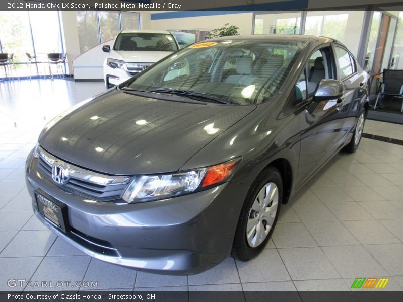 Polished Metal Metallic / Gray 2012 Honda Civic LX Sedan