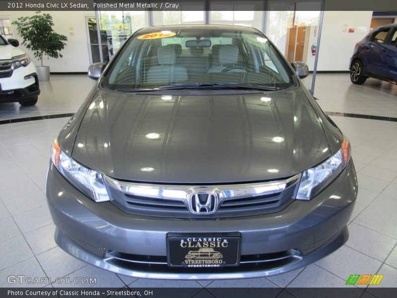 Polished Metal Metallic / Gray 2012 Honda Civic LX Sedan