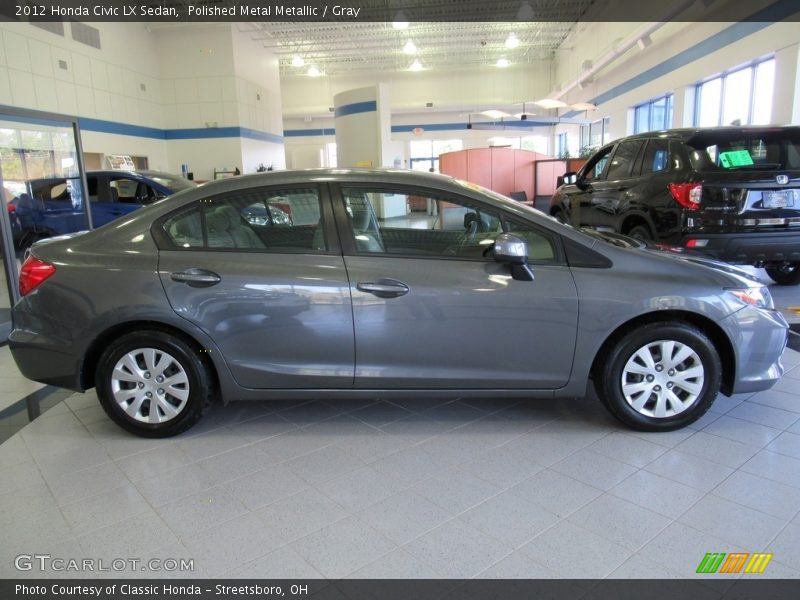 Polished Metal Metallic / Gray 2012 Honda Civic LX Sedan