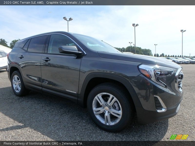 Graphite Gray Metallic / Jet Black 2020 GMC Terrain SLE AWD