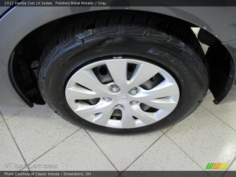 Polished Metal Metallic / Gray 2012 Honda Civic LX Sedan