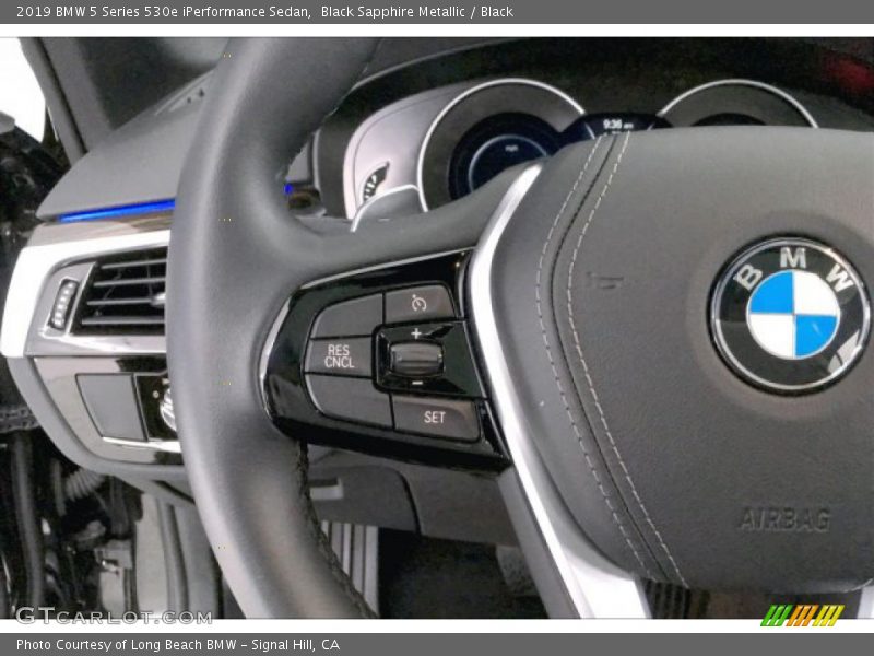 Black Sapphire Metallic / Black 2019 BMW 5 Series 530e iPerformance Sedan
