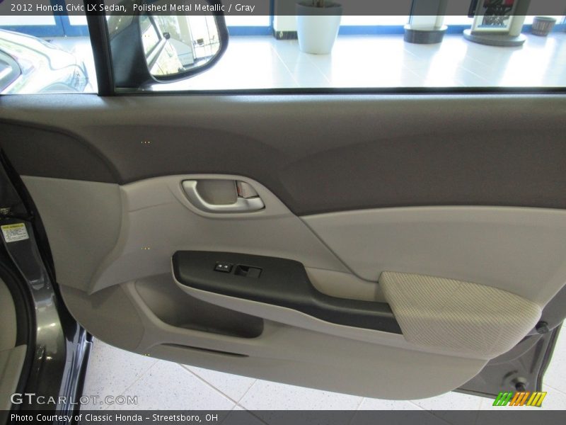 Polished Metal Metallic / Gray 2012 Honda Civic LX Sedan