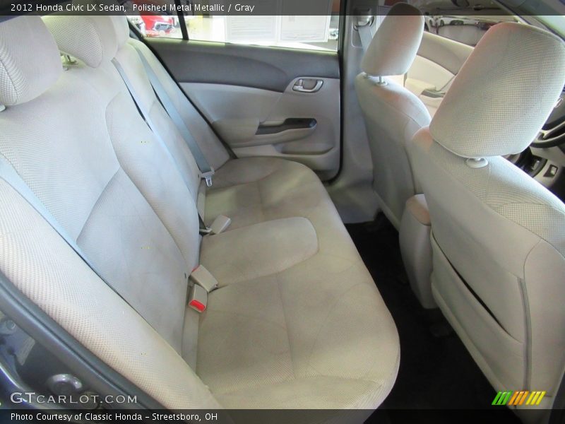 Polished Metal Metallic / Gray 2012 Honda Civic LX Sedan