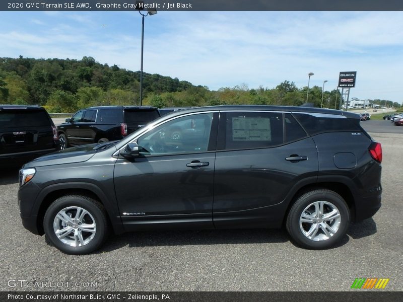 Graphite Gray Metallic / Jet Black 2020 GMC Terrain SLE AWD