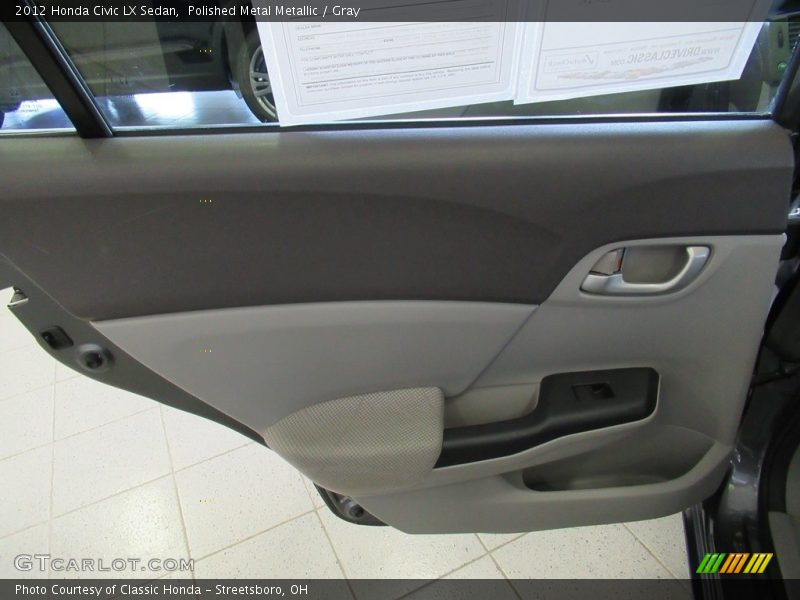 Polished Metal Metallic / Gray 2012 Honda Civic LX Sedan