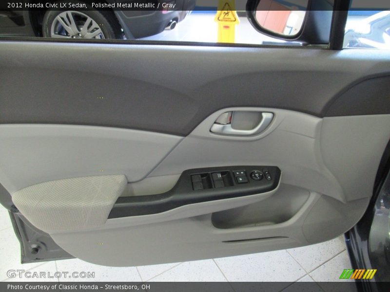 Polished Metal Metallic / Gray 2012 Honda Civic LX Sedan