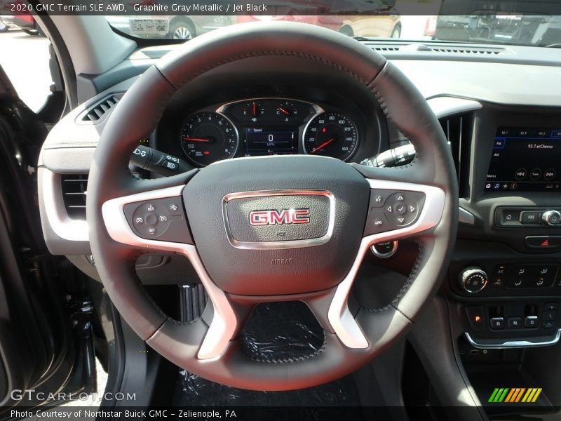 Graphite Gray Metallic / Jet Black 2020 GMC Terrain SLE AWD