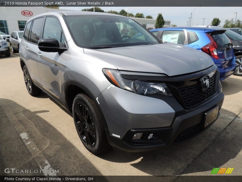 Lunar Silver Metallic / Black 2019 Honda Passport Sport AWD