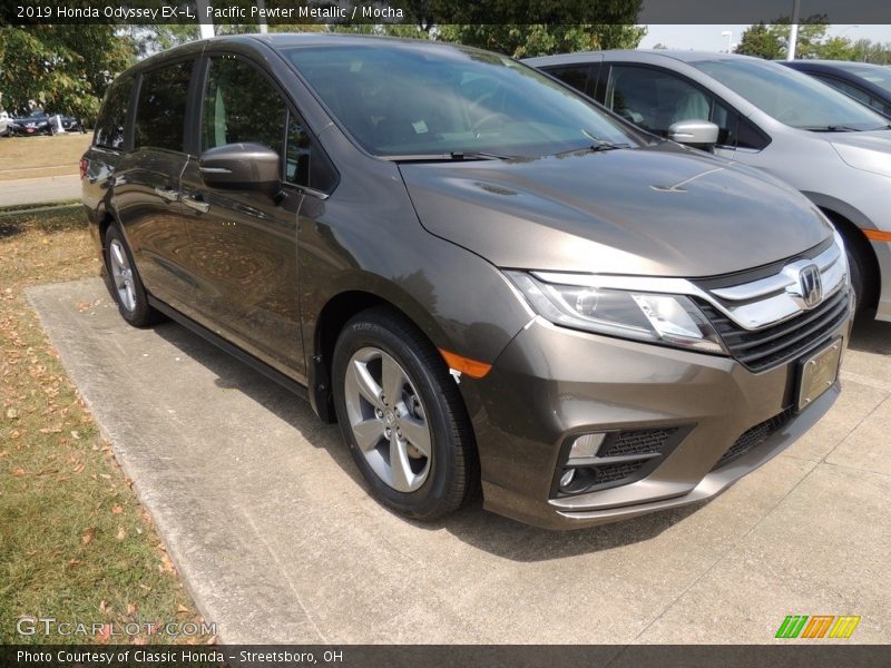 Pacific Pewter Metallic / Mocha 2019 Honda Odyssey EX-L