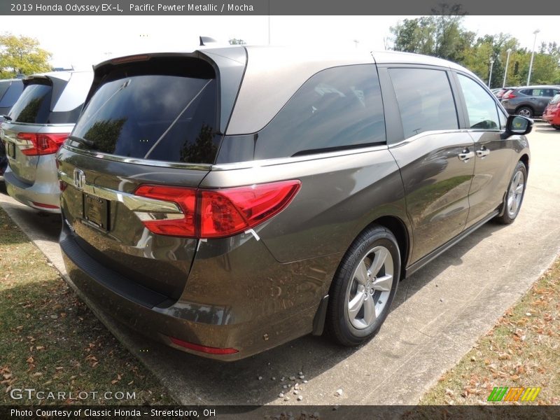 Pacific Pewter Metallic / Mocha 2019 Honda Odyssey EX-L