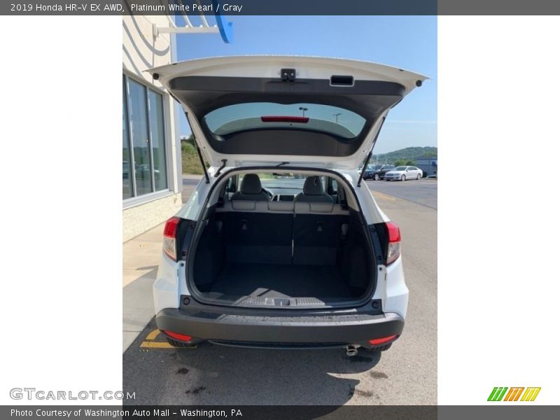 Platinum White Pearl / Gray 2019 Honda HR-V EX AWD