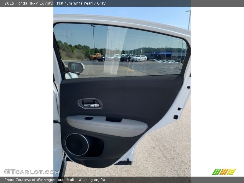 Platinum White Pearl / Gray 2019 Honda HR-V EX AWD