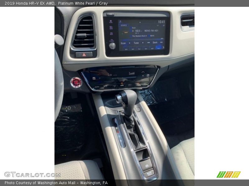Platinum White Pearl / Gray 2019 Honda HR-V EX AWD