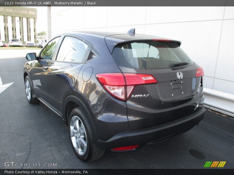 Mulberry Metallic / Black 2016 Honda HR-V LX AWD