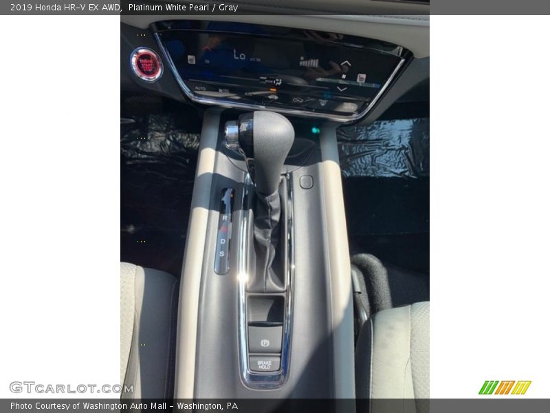 Platinum White Pearl / Gray 2019 Honda HR-V EX AWD