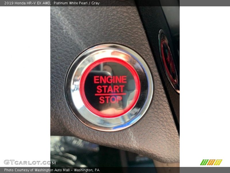 Platinum White Pearl / Gray 2019 Honda HR-V EX AWD