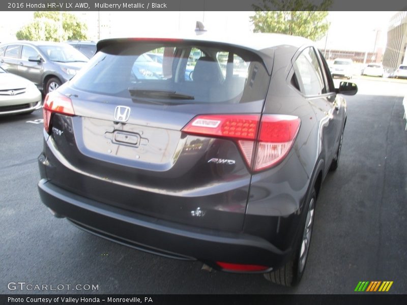 Mulberry Metallic / Black 2016 Honda HR-V LX AWD