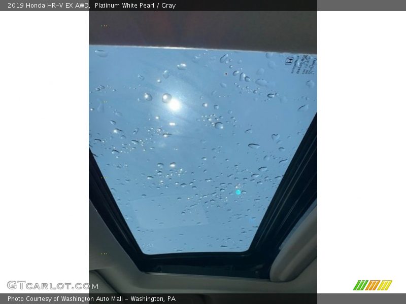 Platinum White Pearl / Gray 2019 Honda HR-V EX AWD