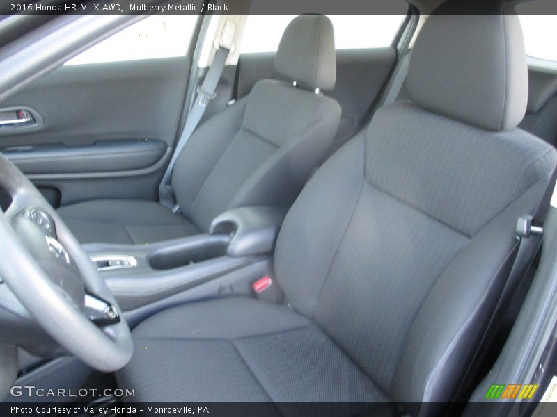 Mulberry Metallic / Black 2016 Honda HR-V LX AWD