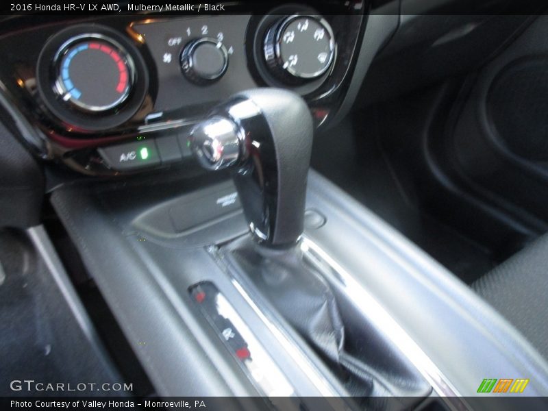 Mulberry Metallic / Black 2016 Honda HR-V LX AWD