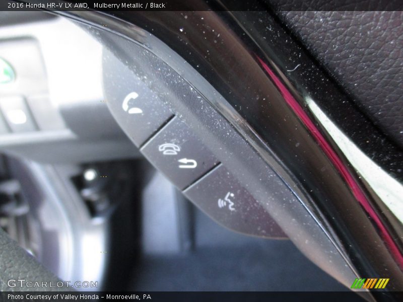Mulberry Metallic / Black 2016 Honda HR-V LX AWD