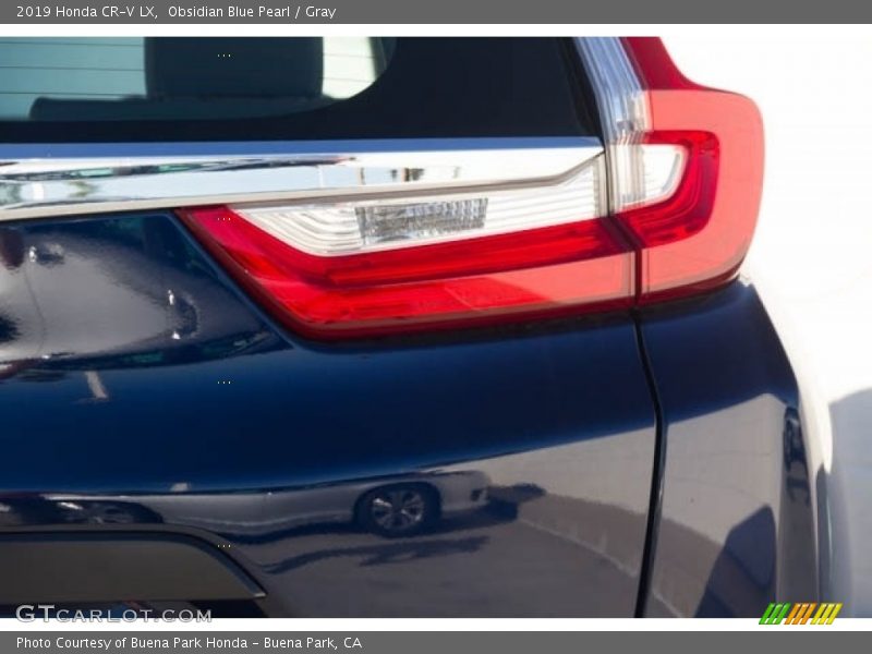 Obsidian Blue Pearl / Gray 2019 Honda CR-V LX