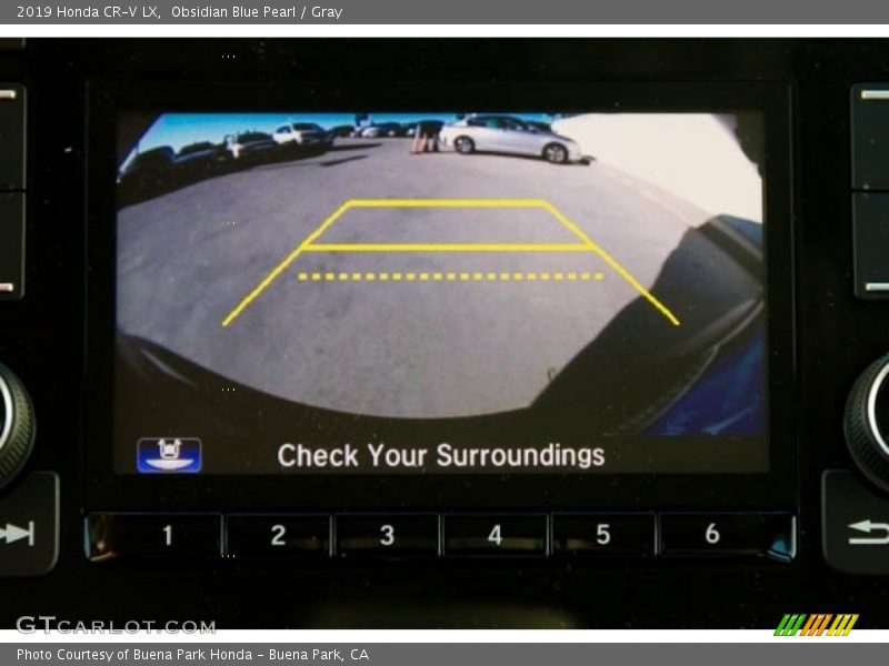 Obsidian Blue Pearl / Gray 2019 Honda CR-V LX
