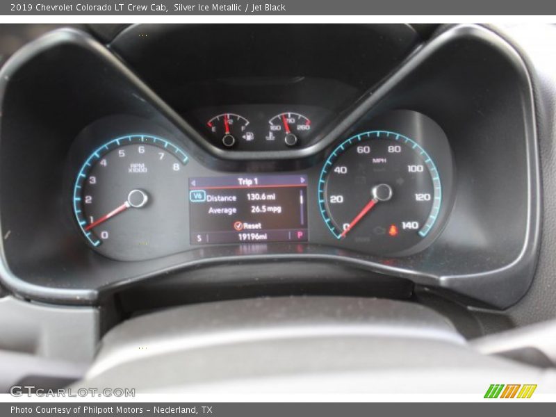 Silver Ice Metallic / Jet Black 2019 Chevrolet Colorado LT Crew Cab