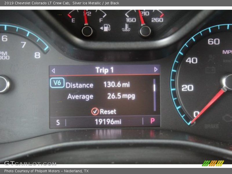 Silver Ice Metallic / Jet Black 2019 Chevrolet Colorado LT Crew Cab