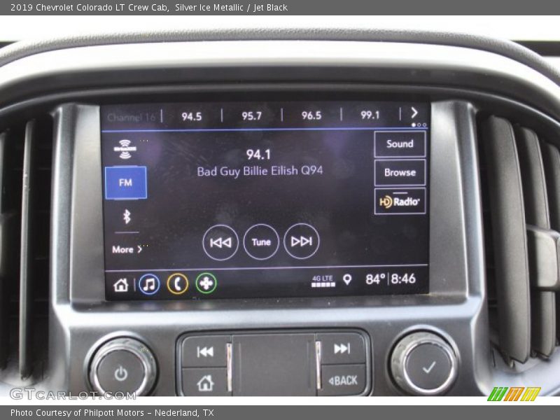 Silver Ice Metallic / Jet Black 2019 Chevrolet Colorado LT Crew Cab