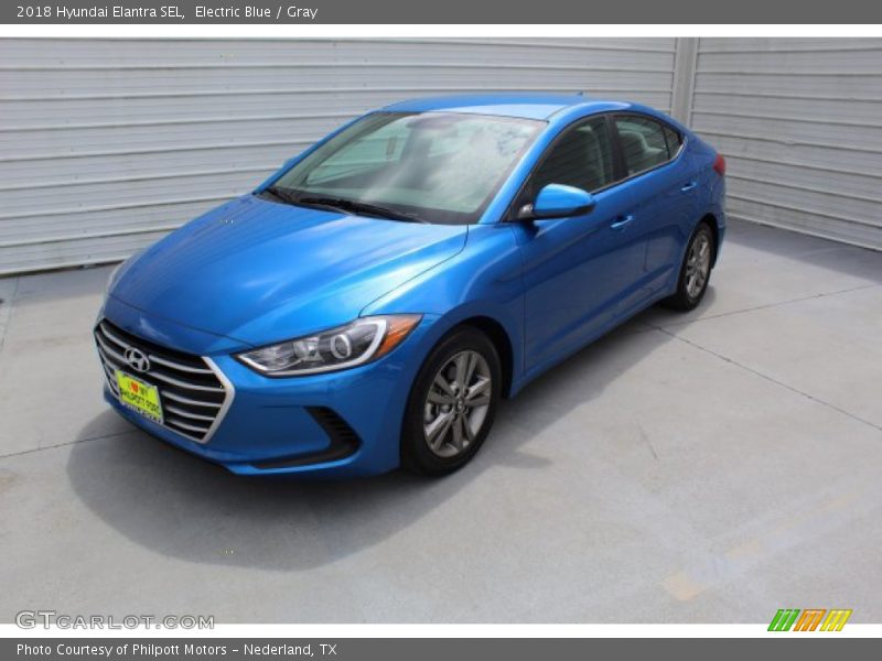 Electric Blue / Gray 2018 Hyundai Elantra SEL