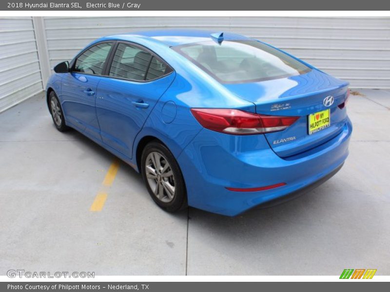 Electric Blue / Gray 2018 Hyundai Elantra SEL