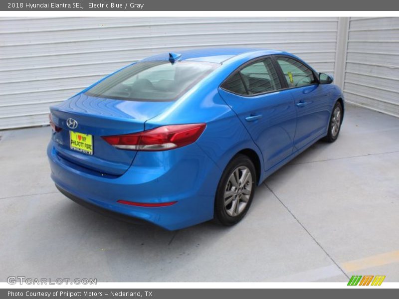 Electric Blue / Gray 2018 Hyundai Elantra SEL