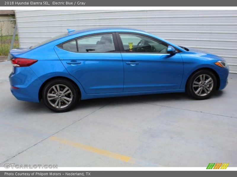 Electric Blue / Gray 2018 Hyundai Elantra SEL